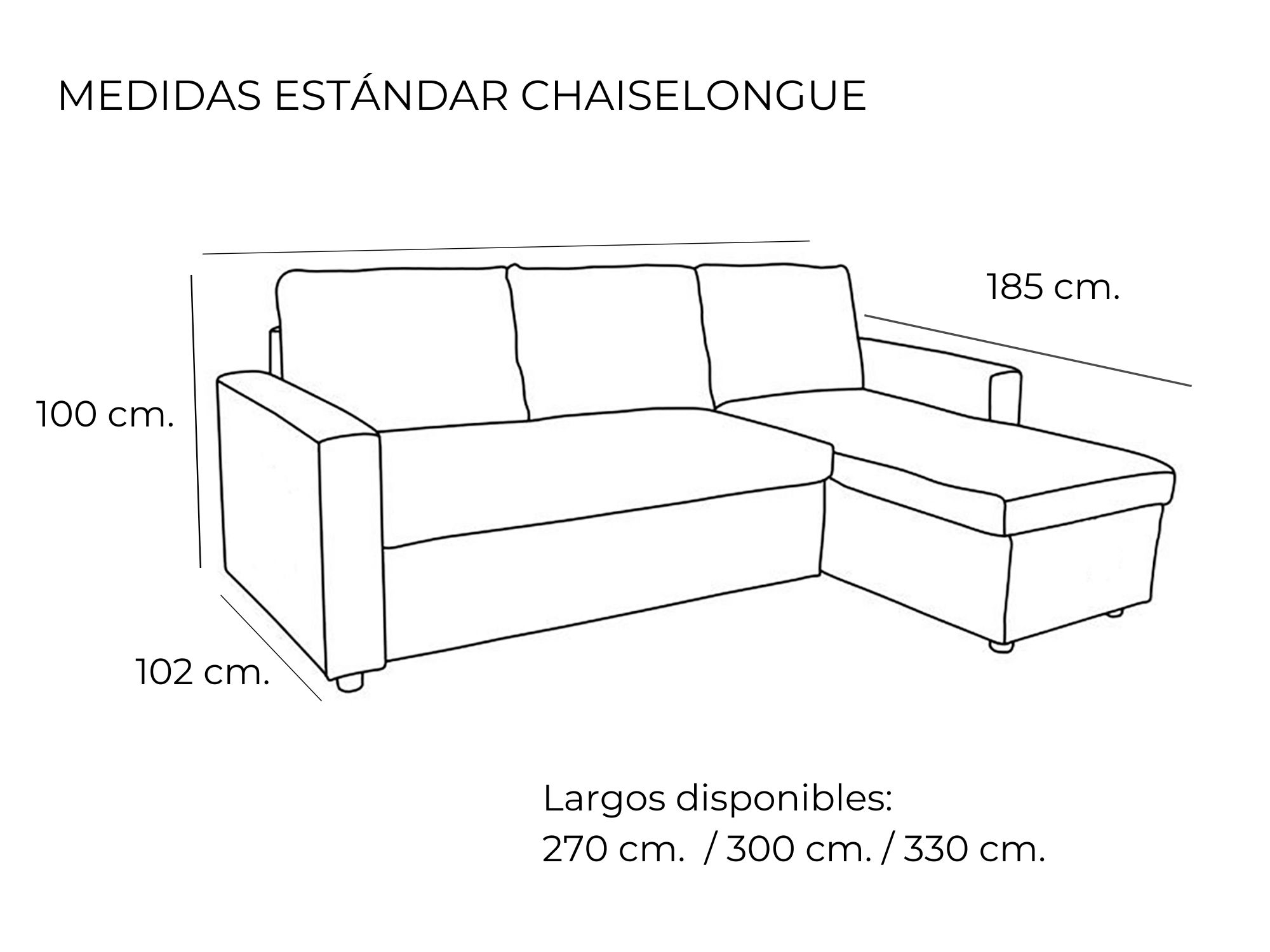 Sofá moderno de diseño Divani Valenciaga chaiselongue comprar online tienda